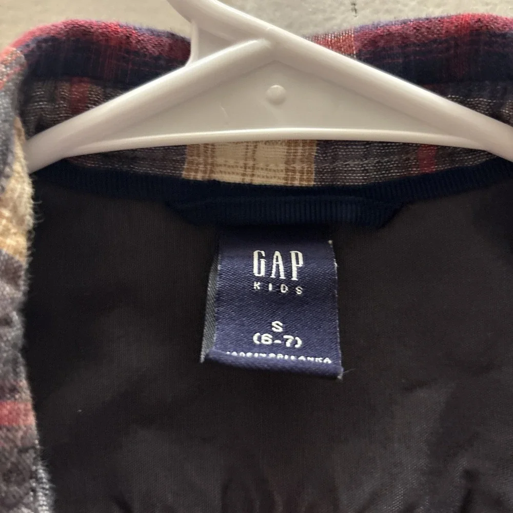 Gap Boys Youth Size 6/7 Button-Down Flannel Style‎ Dress Shirt